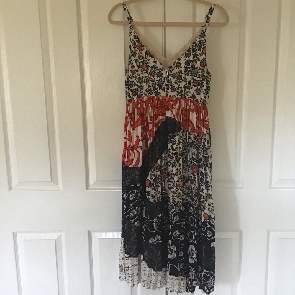Anthropologie Maeve Isa multiple prints bohemian dress Sz 2 - Picture 6 of 8